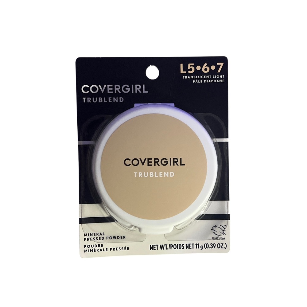 Covergirl TruBlend Mineral Pressed Powder L5-6-7 Translucent Light 0.39 oz New